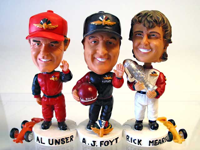 4-Time Winners Indy 500 Bobble-Heads (image for) 4-Time Winners Indy 500 Bobble-Heads